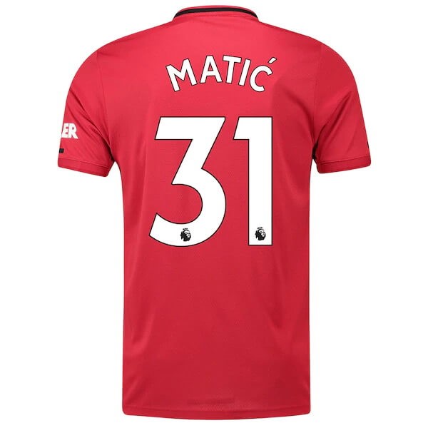 Camiseta Manchester United NO.31 Matic 1ª Kit 2019 2020 Rojo